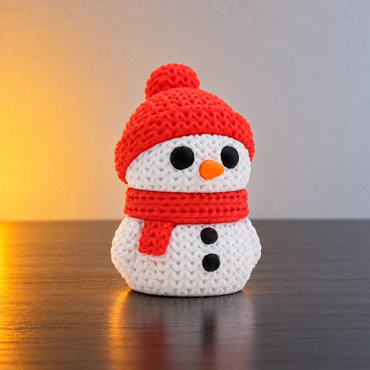 Boneco de neve Tricô